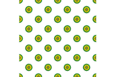 Beer cap pattern seamless