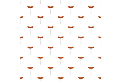 Sausage on fork pattern seamless