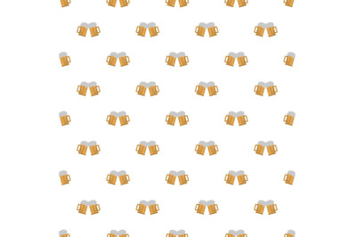 Beer mug pattern seamless