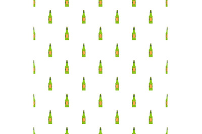 Bottle beer pattern seamless