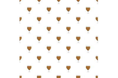 Glass beer pattern seamless