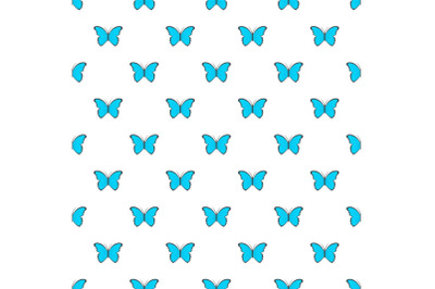 Butterfly in nature pattern seamless