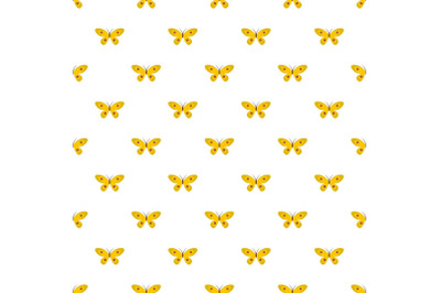 Butterfly with ornament pattern seamless