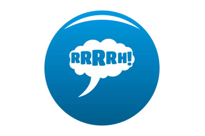 Comic boom design icon blue vector