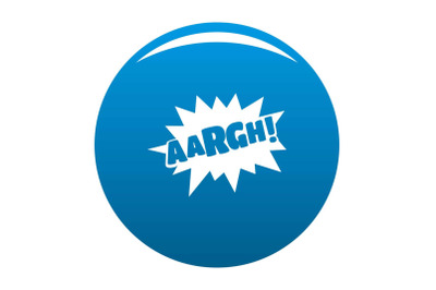 Comic boom retro icon blue vector