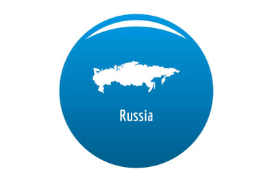 Russia map in black vector simple