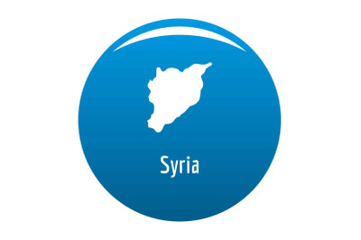 Syria map in black vector simple