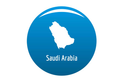 Saudi Arabia map in black vector simple