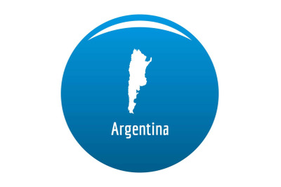 Argentina map in black vector simple