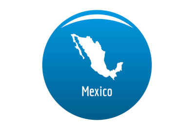 Mexico map in black vector simple