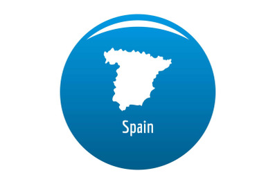 Spain map in black vector simple