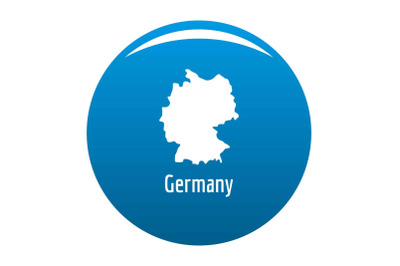 Germany map in black vector simple