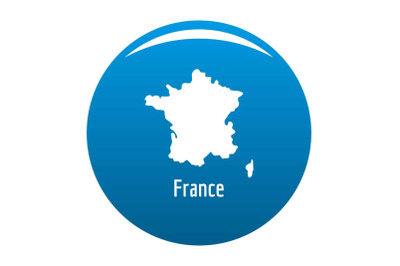 France map in black vector simple