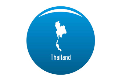 Thailand map in black vector simple