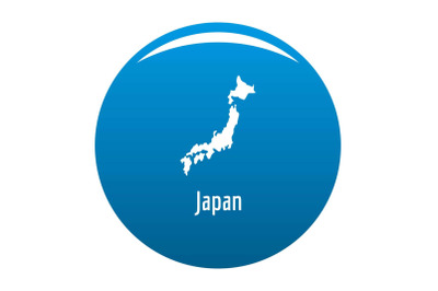 Japan map in black vector simple