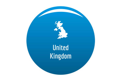 United Kingdom map in black vector simple