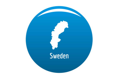 Sweden map in black vector simple