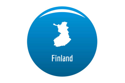 Finland map in black vector simple