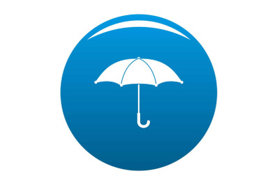 Umbrella icon blue vector