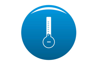 Thermometer cold icon blue vector