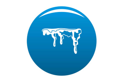 Snowdrift icon blue vector