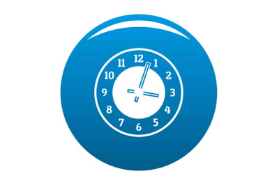 Clock concept icon blue vector