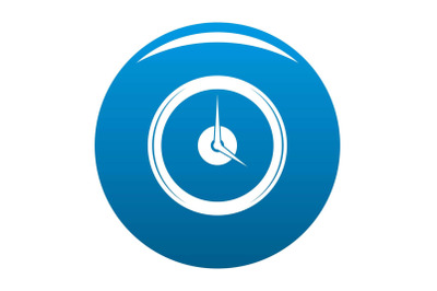 Clock deadline icon blue vector