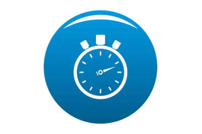 Stopwatch modern icon blue vector