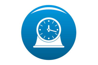 Clock vintage icon blue vector