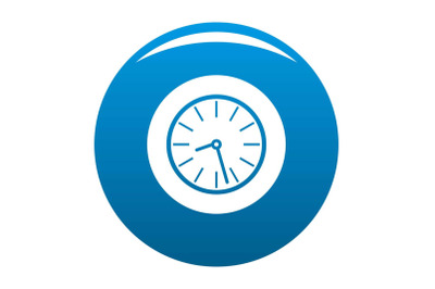 Clock business icon blue vector