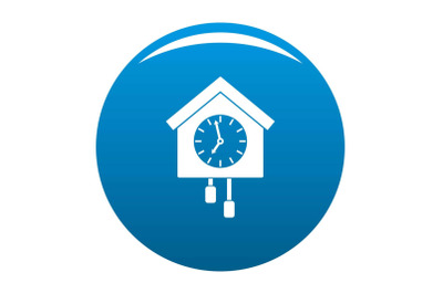 Clock creative icon blue vector