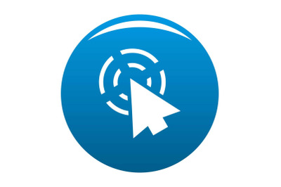 Cursor app icon blue vector