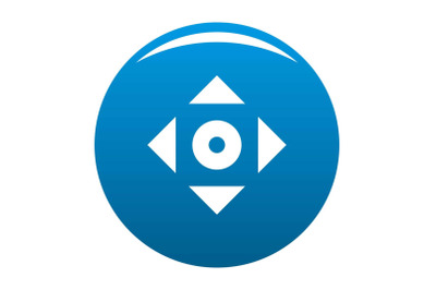Cursor displacement app icon blue vector
