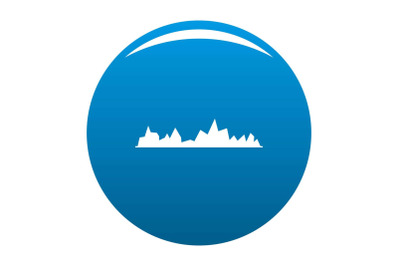 Equalizer icon blue vector