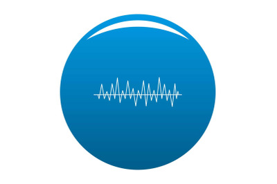 Equalizer beat icon blue vector