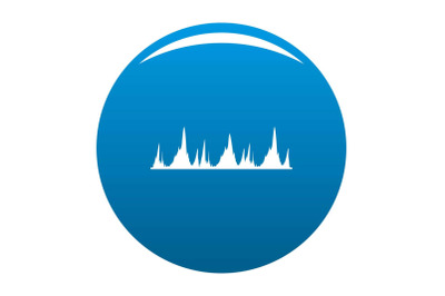 Equalizer technology icon blue vector