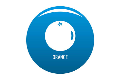 Orange icon blue vector