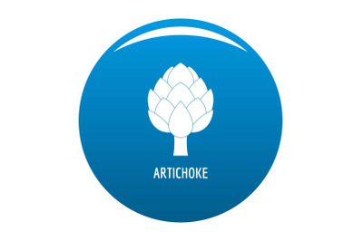 Artichoke icon blue vector