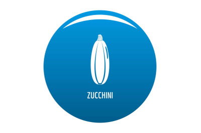 Zucchini icon blue vector