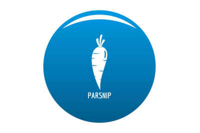 Parsnip icon blue vector