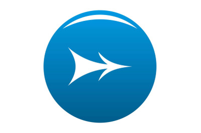 Arrow icon blue vector