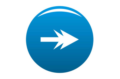 Arrow icon blue vector