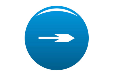 Arrow icon blue vector