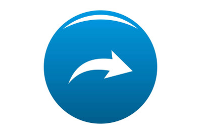 Arrow icon blue vector