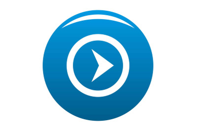 Arrow icon blue vector