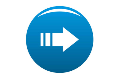 Arrow icon blue vector