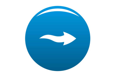 Arrow icon blue vector