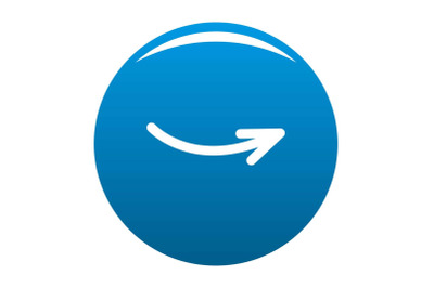 Arrow icon blue vector