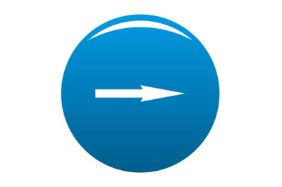Arrow icon blue vector