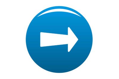 Arrow icon blue vector